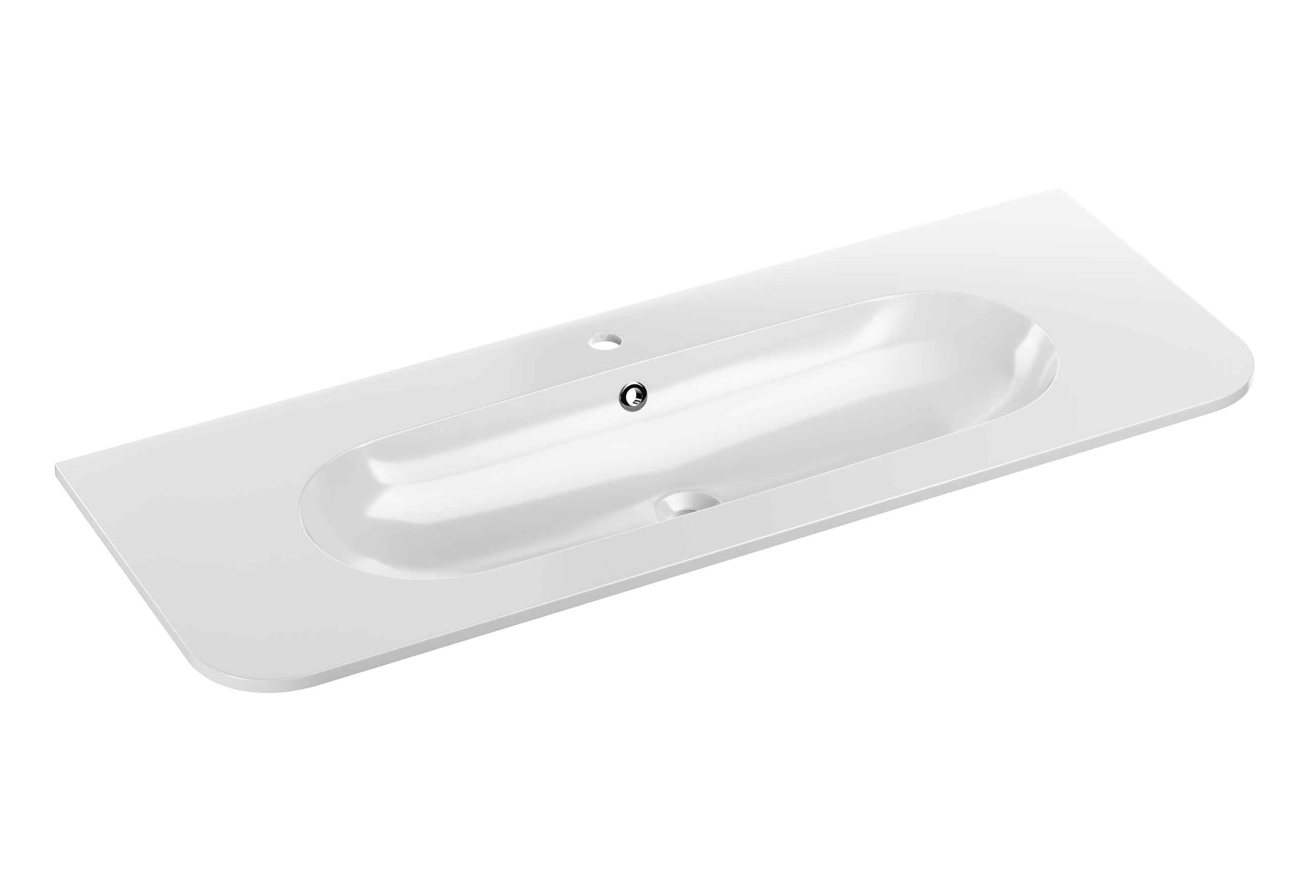 PURE WHITE GLOSS UM 120-46 – Umywalka meblowa jednokomorowa 120cm